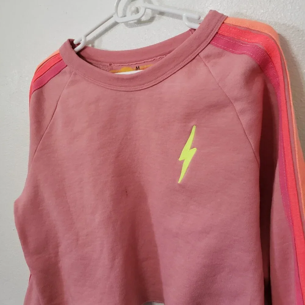 Aviator Nation Bolt Cropped Sweatshirt - Picture 9 of 16